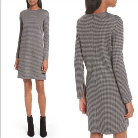 Theory Dresses & Skirts - Theory Wynter Houndstooth Knit Shift Dress NWT, Size 6